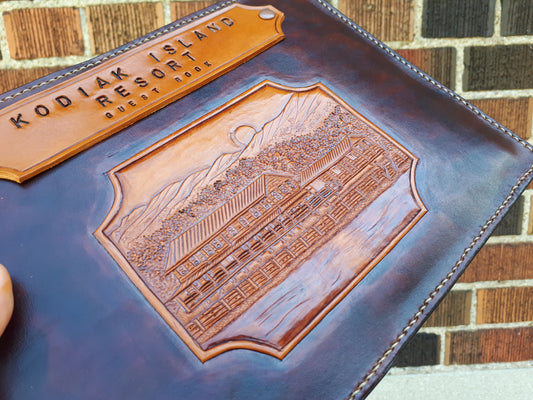 Custom Handmade Leather Guest Book