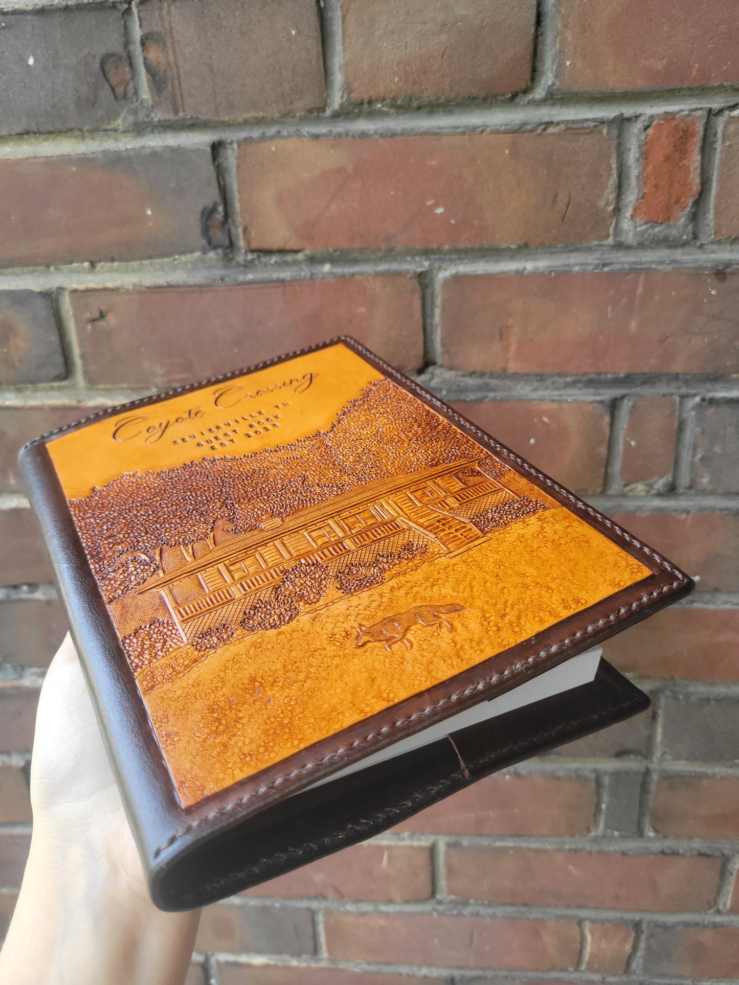 Custom Handmade Leather Guest Book / Journal