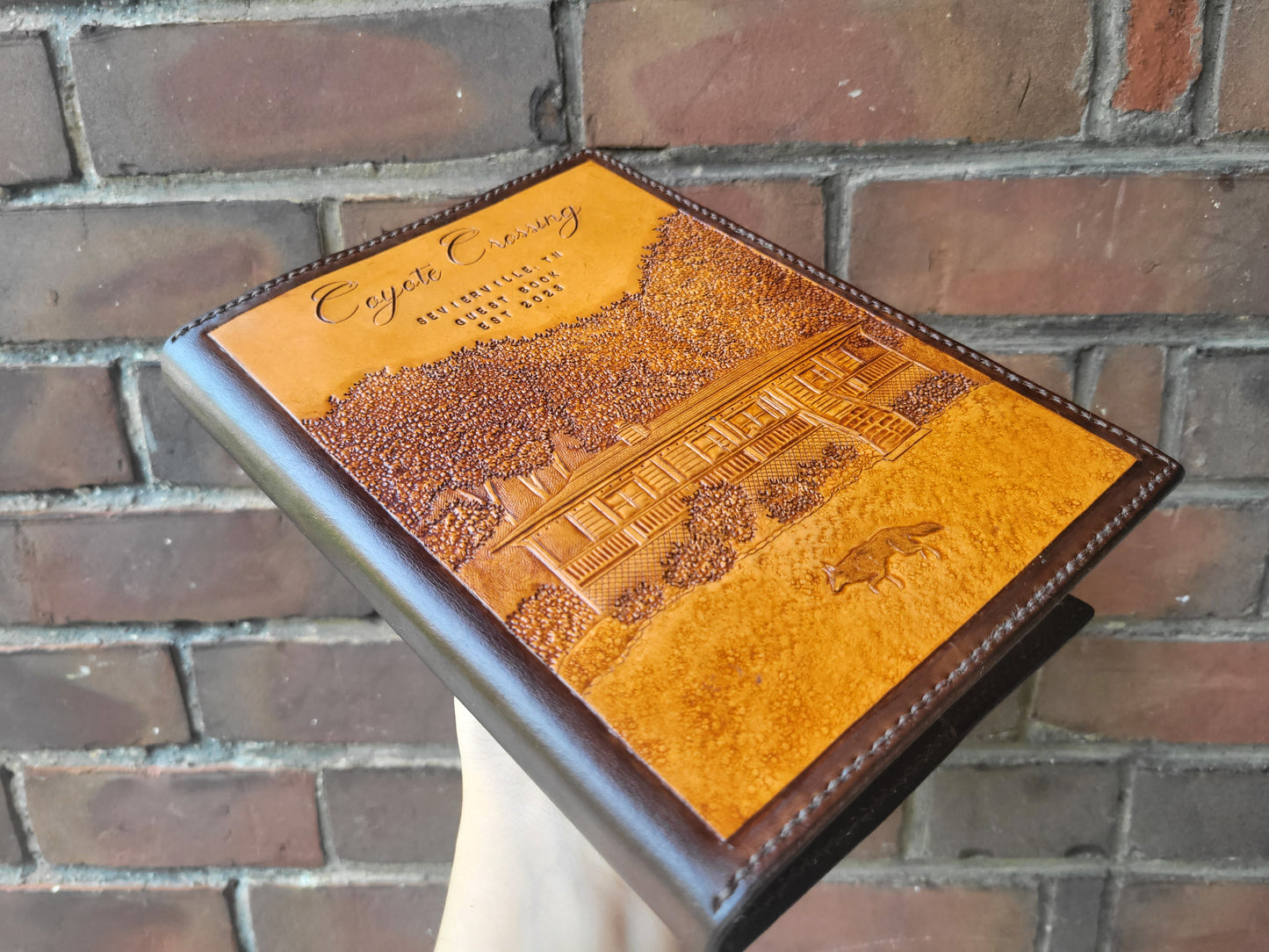 Custom Handmade Leather Guest Book / Journal